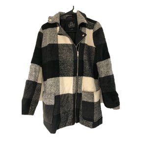 Black and white square coat